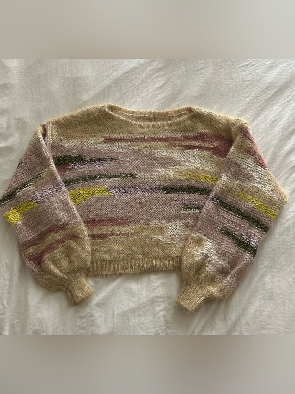 Anthropologie Pilcro Boat Neck Cropped Sweater - Women’s Sweater Size Small - Picture 2 of 7